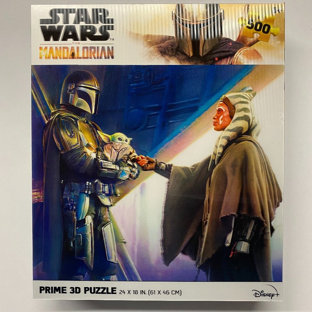 Disney Star Wars The Mandalorian Prime 3D 500 Piece Jigsaw Puzzle - Sealed